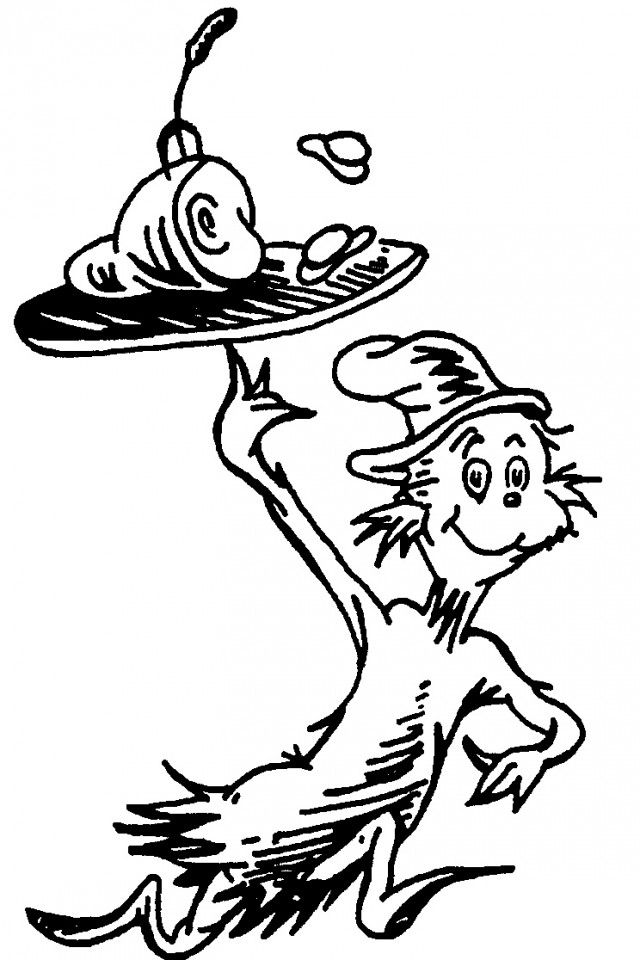 Green Eggs And Ham Coloring Pages