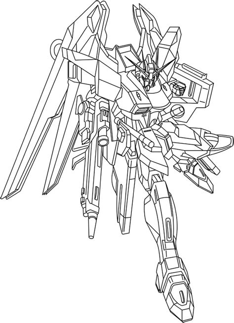 Gundam Printable Coloring Page