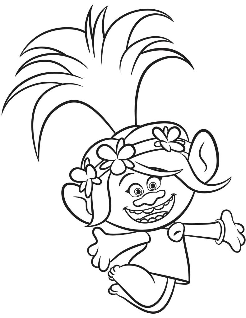 Happy Poppy Coloring Pages