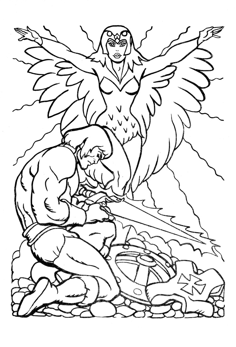 He Man And She Ra Coloring Pages
