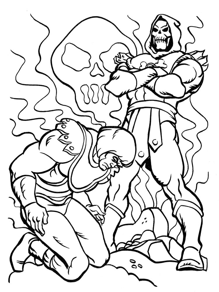 He Man And Skeletor Coloring Pages