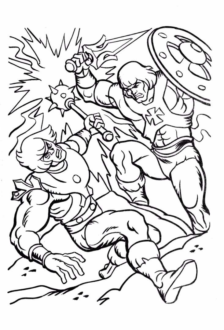 He Man Printable Coloring Page