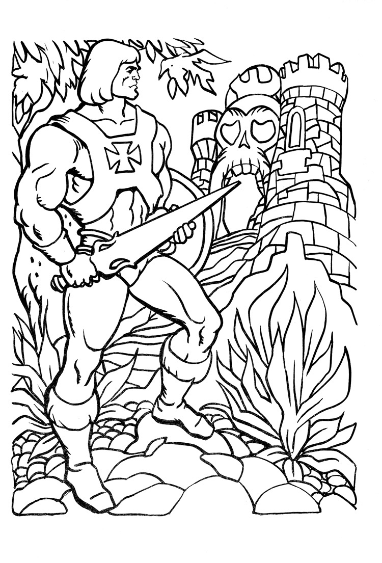 He Man Printable Coloring Pages