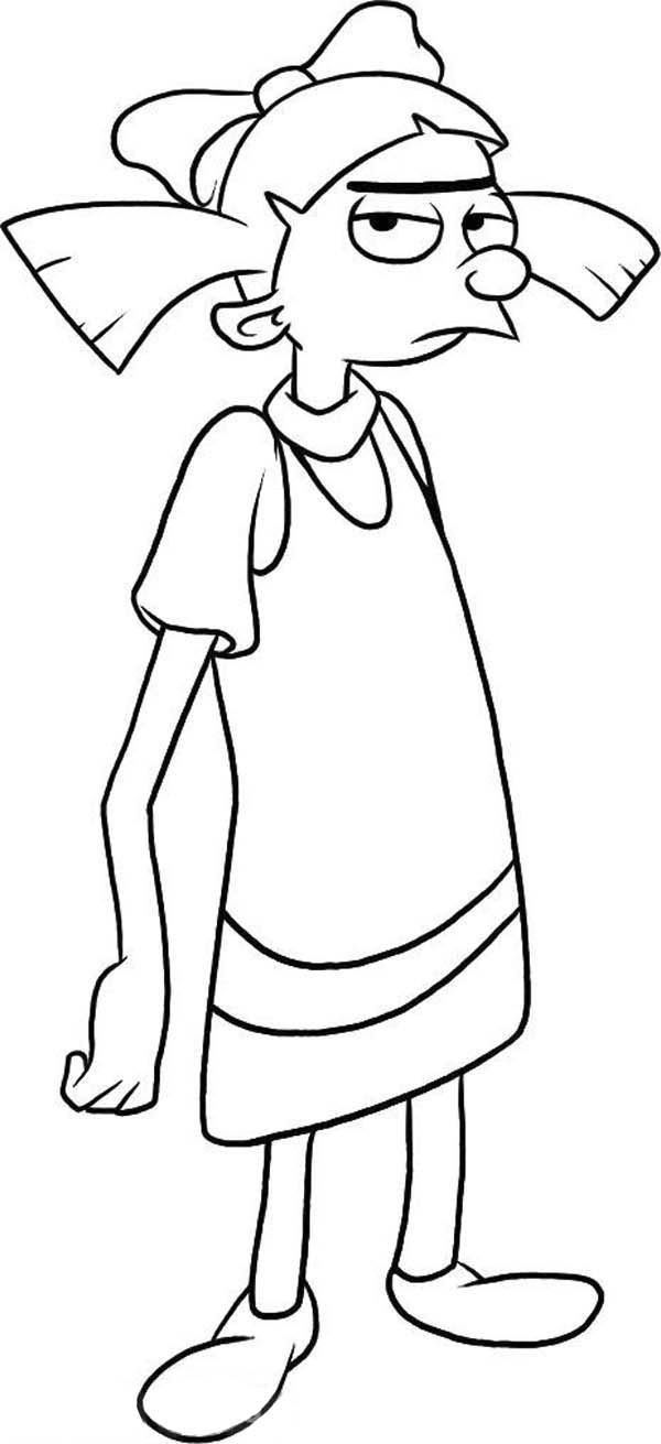 Helga Hey Arnold Coloring Pages