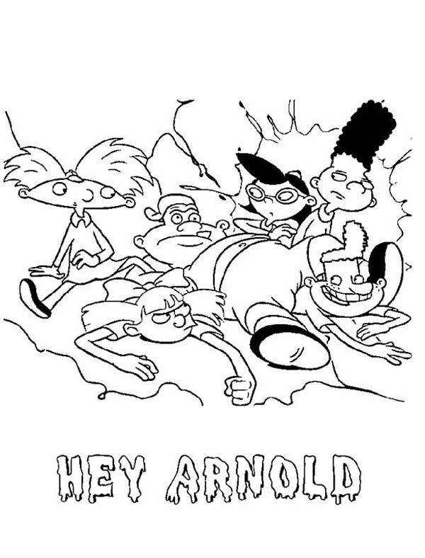 Hey Arnold Coloring Page