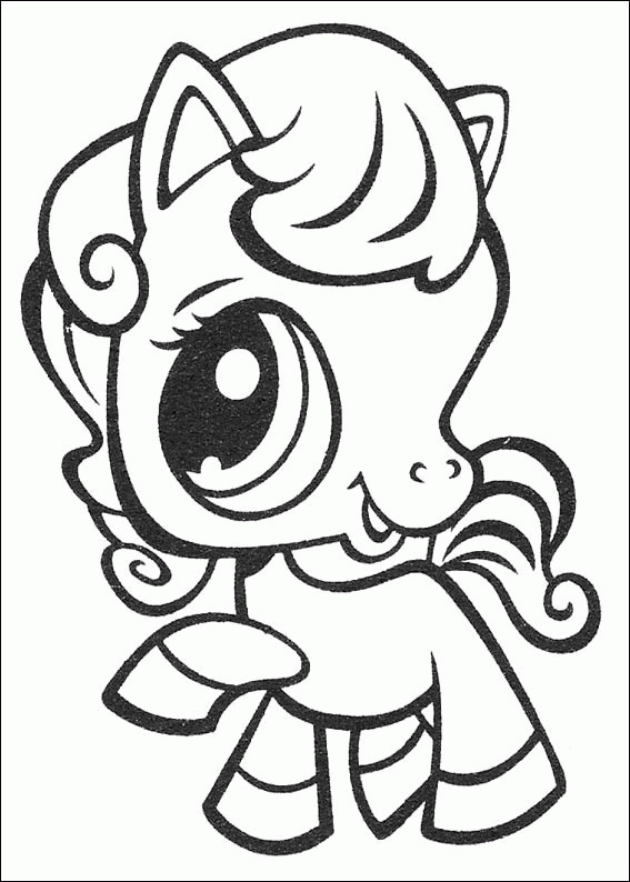 Horse Littlest Pet Shop Coloring Pages