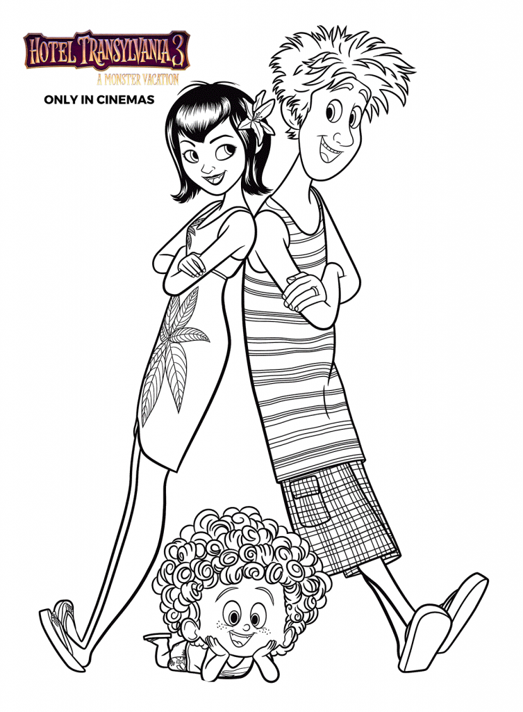 Hotel Transylvania Coloring Page