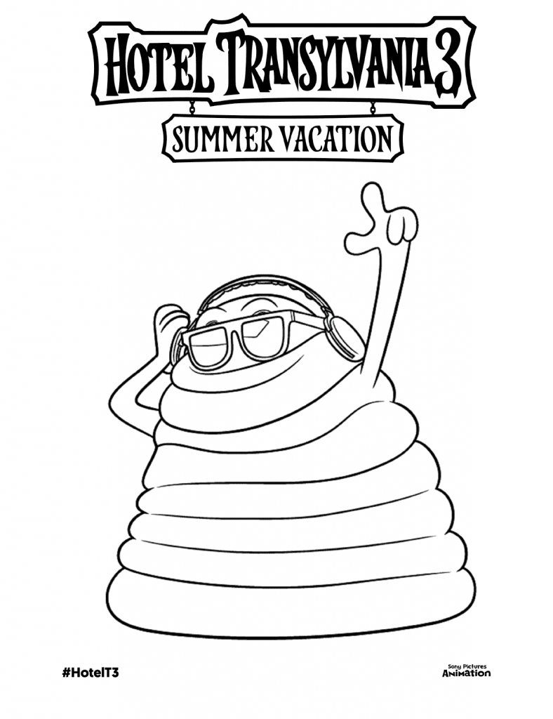 Hotel Transylvania Coloring Pages Blob