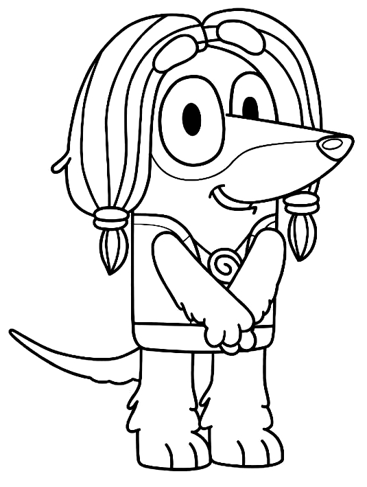 Indy Bluey Coloring Pages