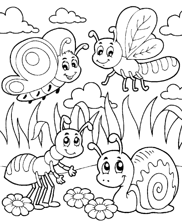 Insects Coloring Pages