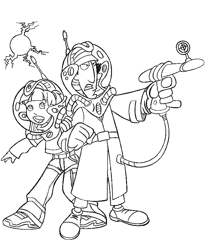 Inspector Gadget And Penny Coloring Page