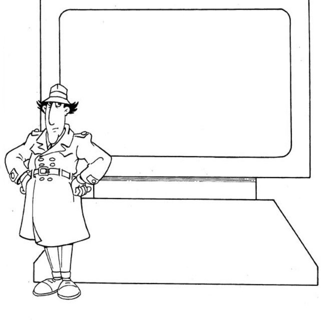 Inspector Gadget Computer Coloring Page