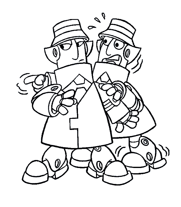 Inspector Gadget Robot Coloring Page