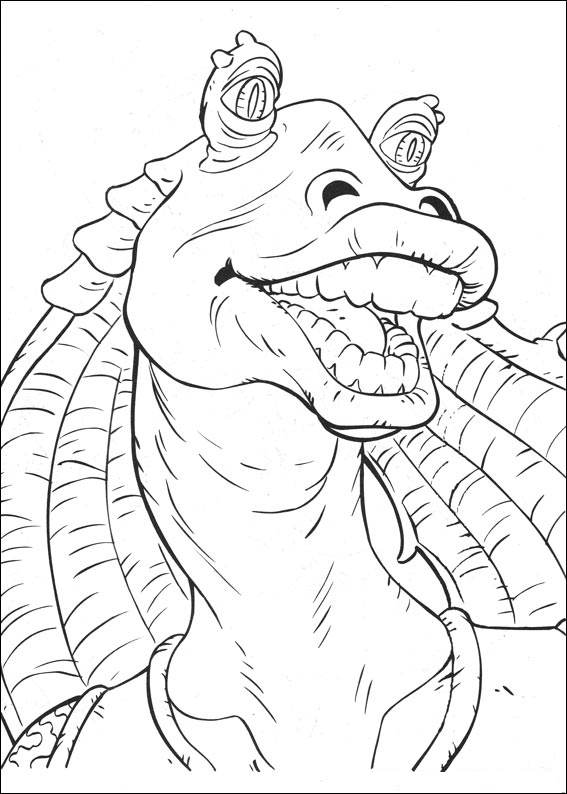 Jar Jar Binks Coloring Page