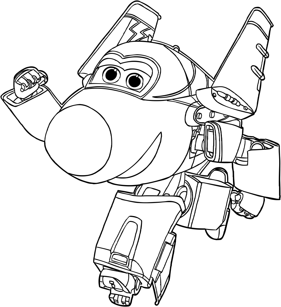 Jerome - Super Wings Coloring Pages