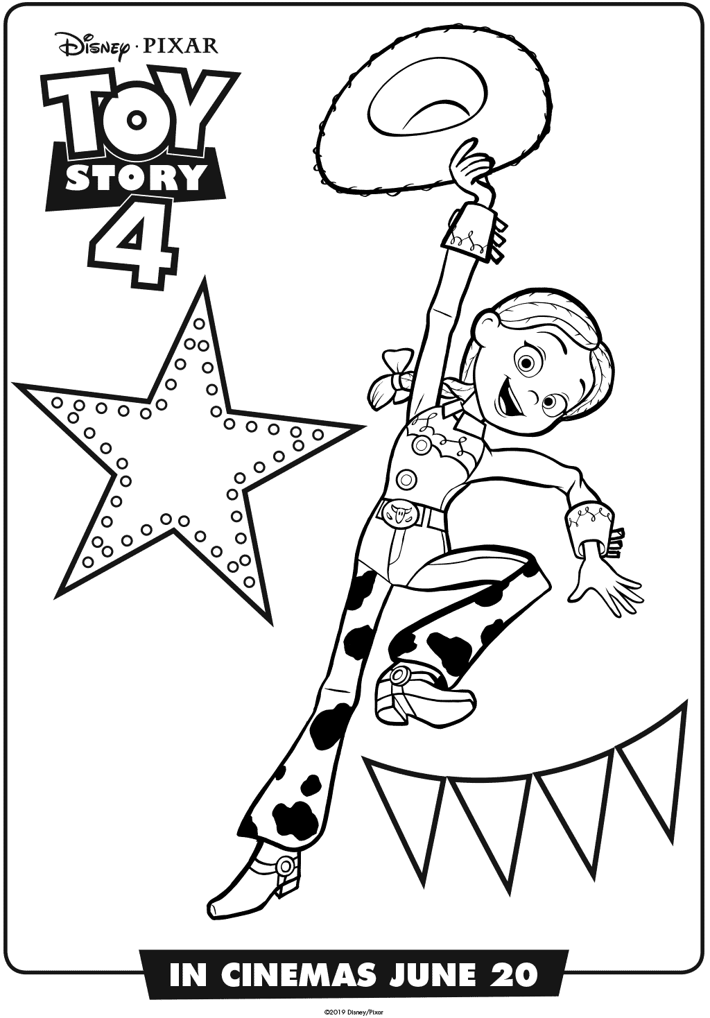 Jessie Toy Story 4 Coloring Page
