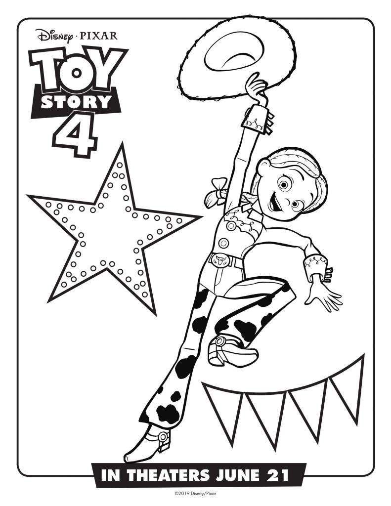 Jessie - Toy Story 4 Movie Coloring Pages