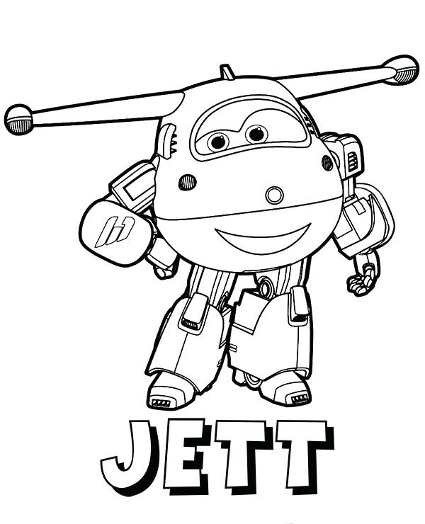 Jett - Super Wings Coloring Pages