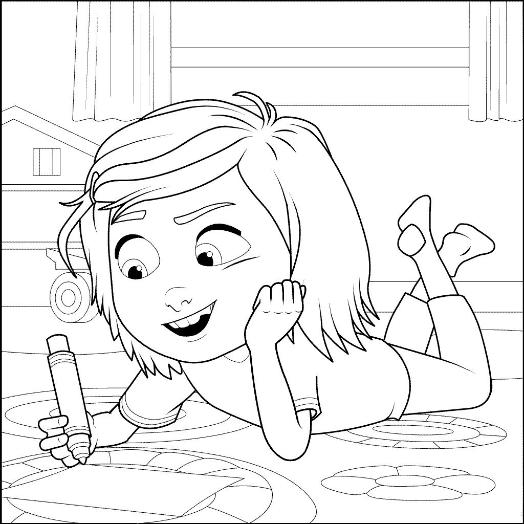 June - Wonder Park Coloring Pages