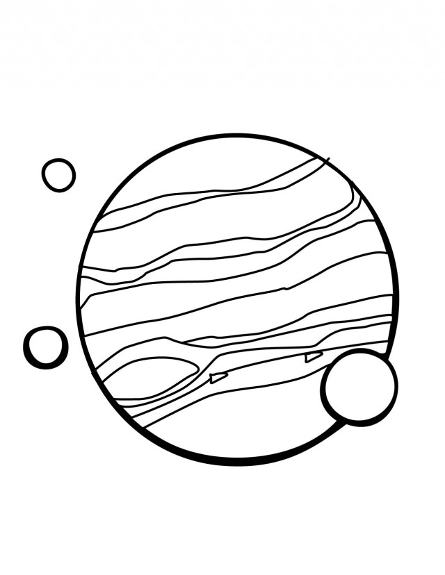 Jupiter And Moons Coloring Pages