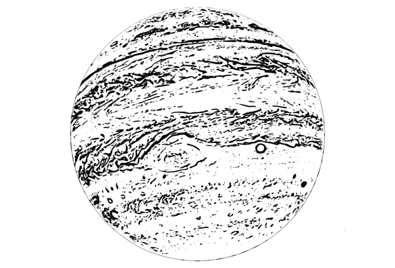 Jupiter Coloring Page