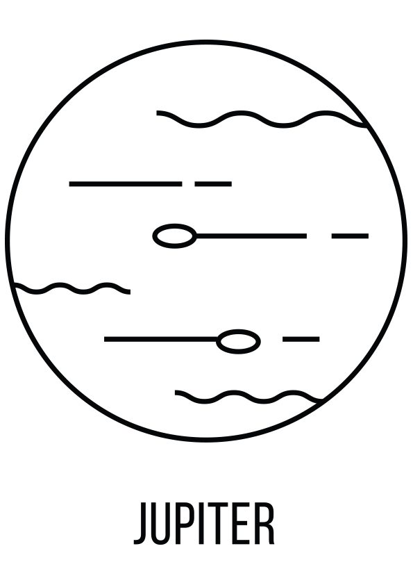 Jupiter Coloring Page