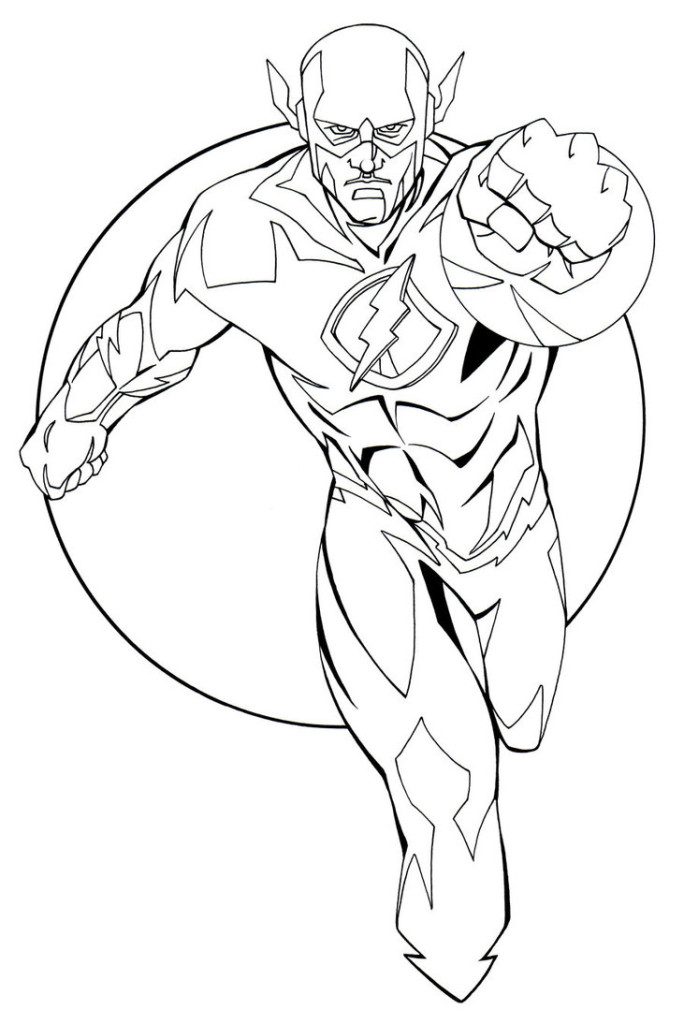 Justice League Flash Coloring Pages