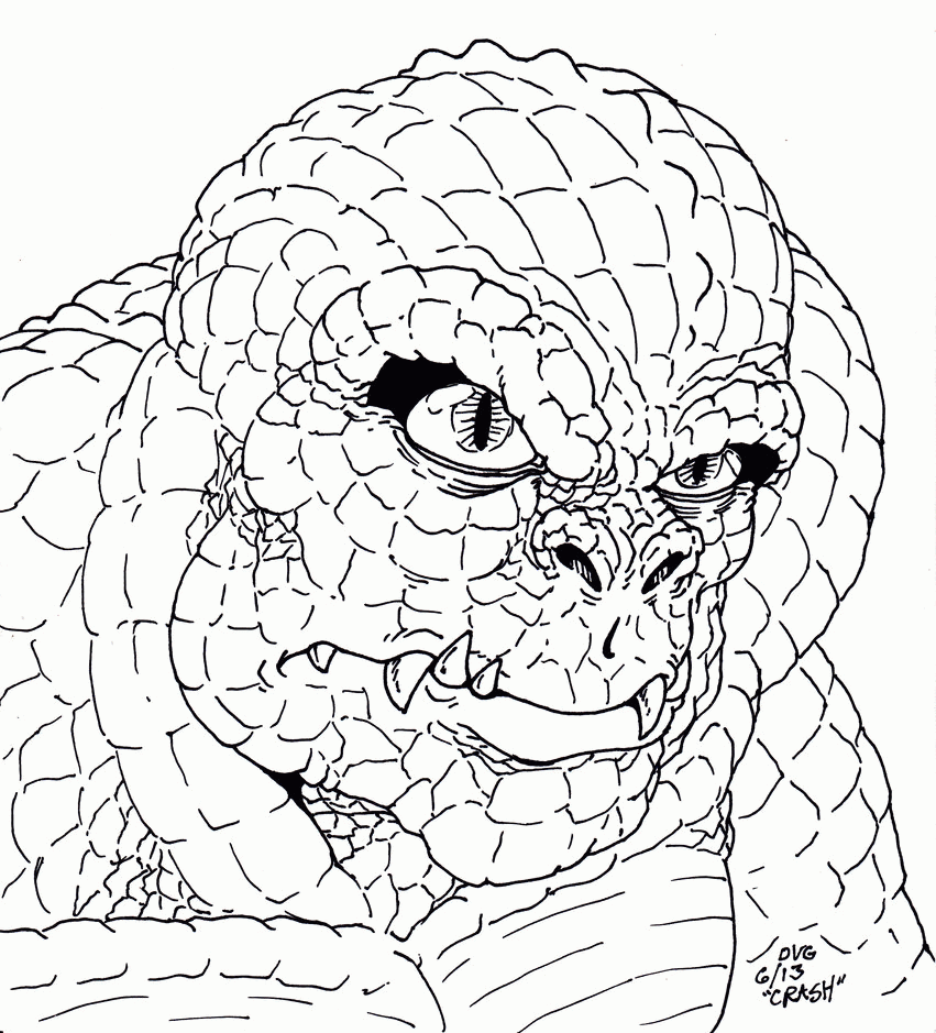 Killer Croc - Suicide Squad Coloring Pages