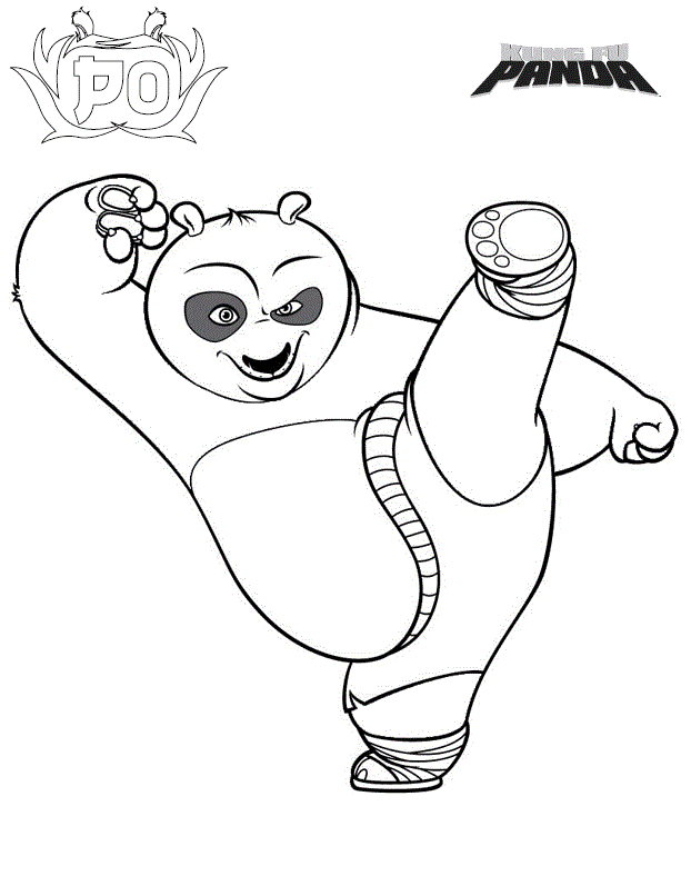 Kung Fu Panda Coloring Pages Pictures
