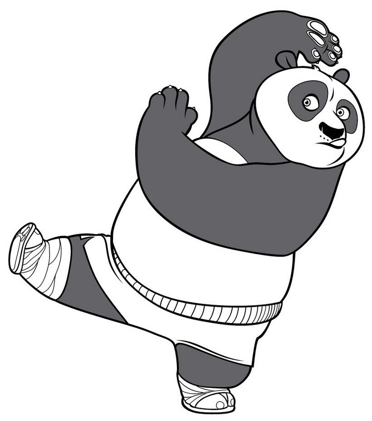 Kung Fu Panda Coloring Pages Printable