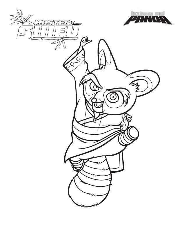 Kung Fu Panda Coloring Pages To Print