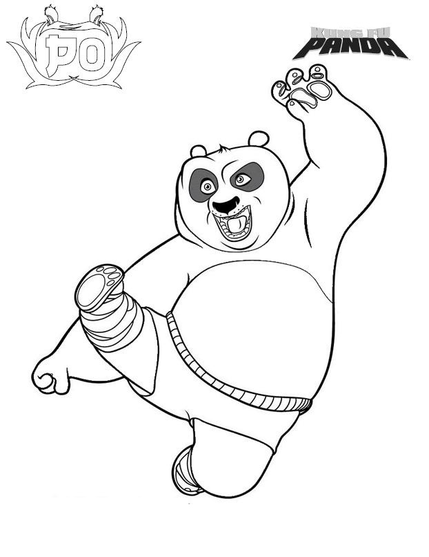 Kung Fu Panda Coloring Pages