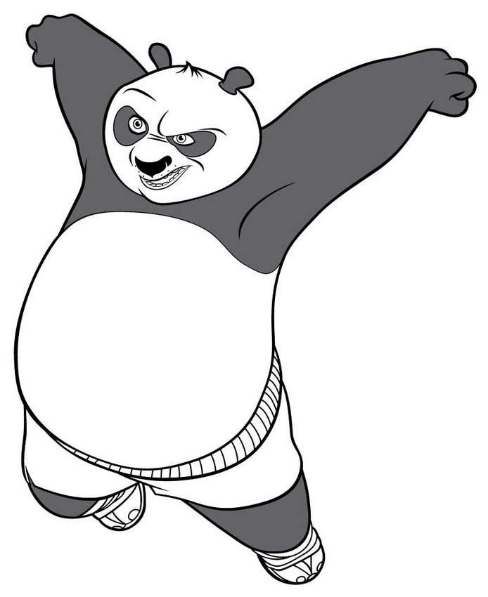 Kung Fu Panda Printable Coloring Pages