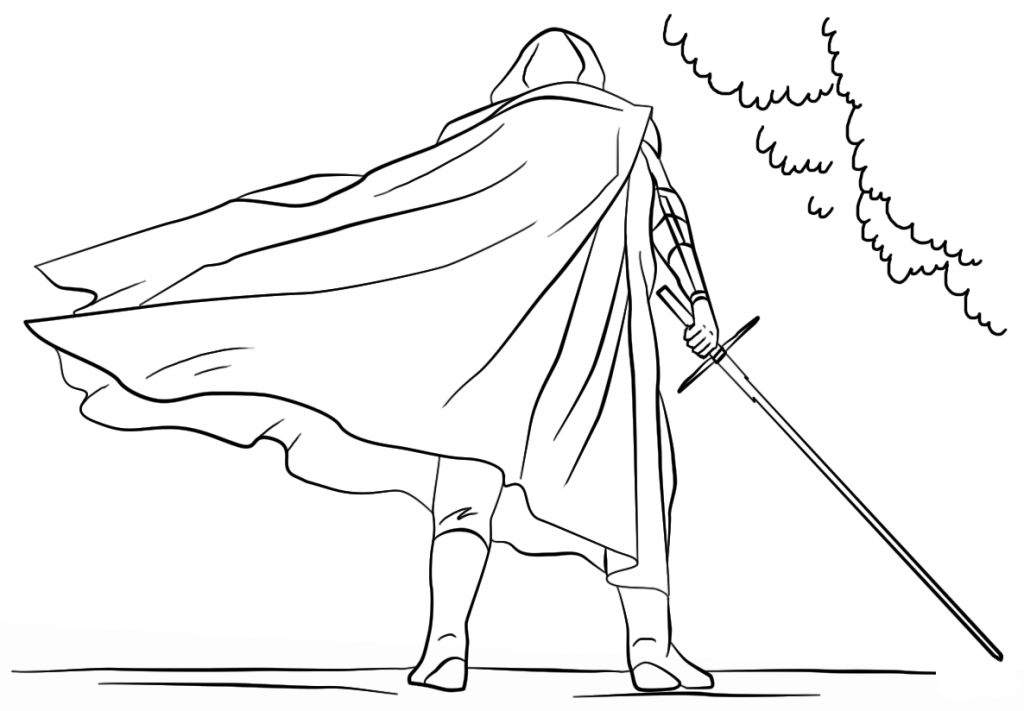 Printable Kylo Ren Coloring Pages