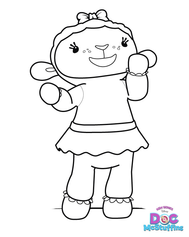 Lambie Doc McStuffins Coloring Pages