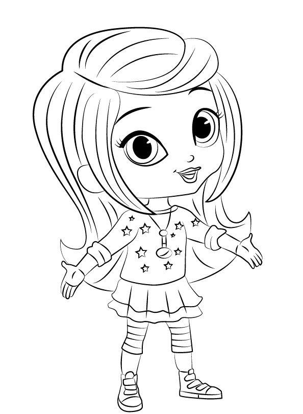 Leah - Shimmer and Shine Coloring Pages