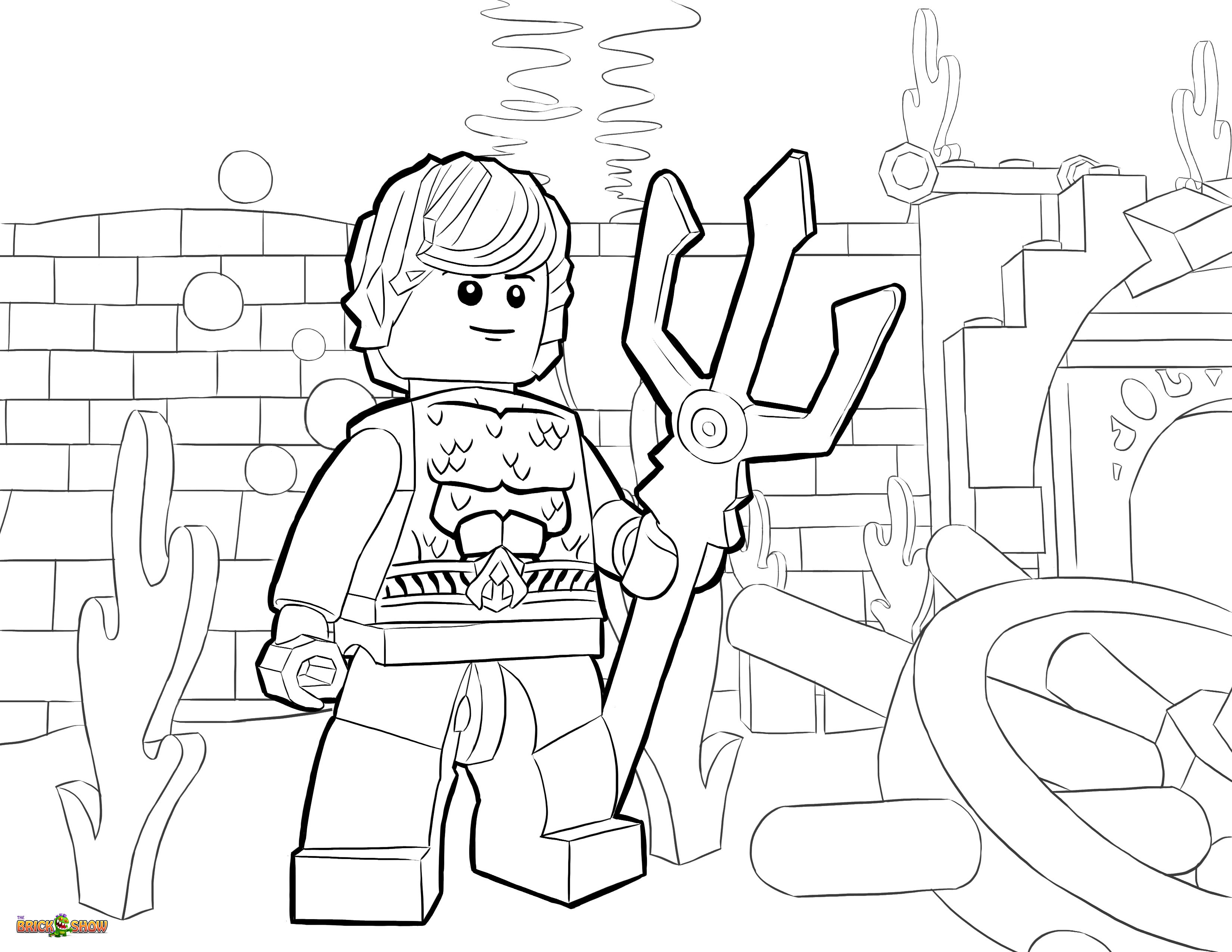 Lego Aquaman Coloring Page