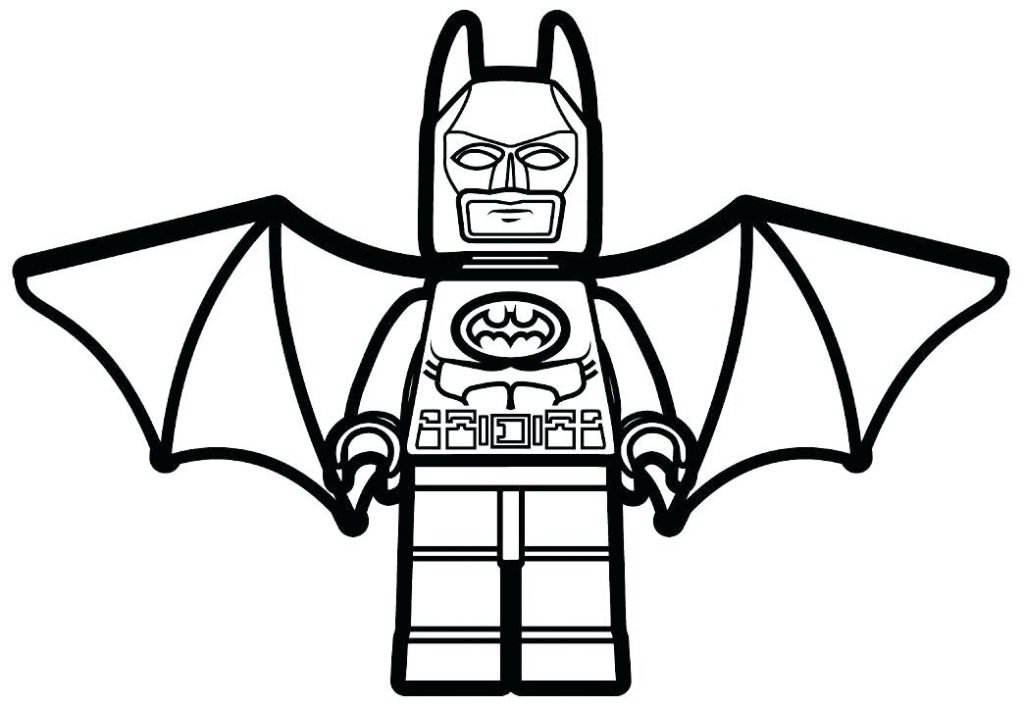 Lego Batman Superhero Coloring Page