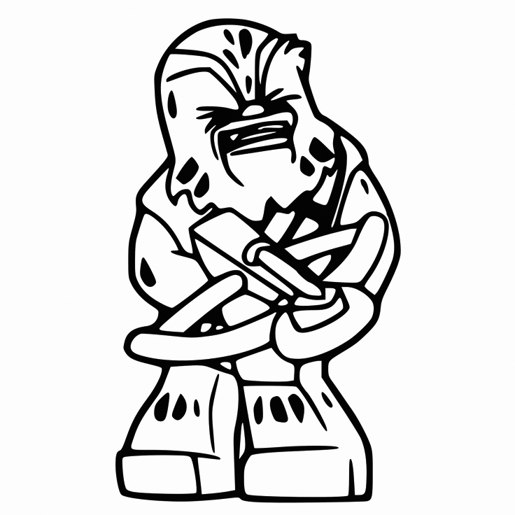 Lego Chewbacca Coloring Page