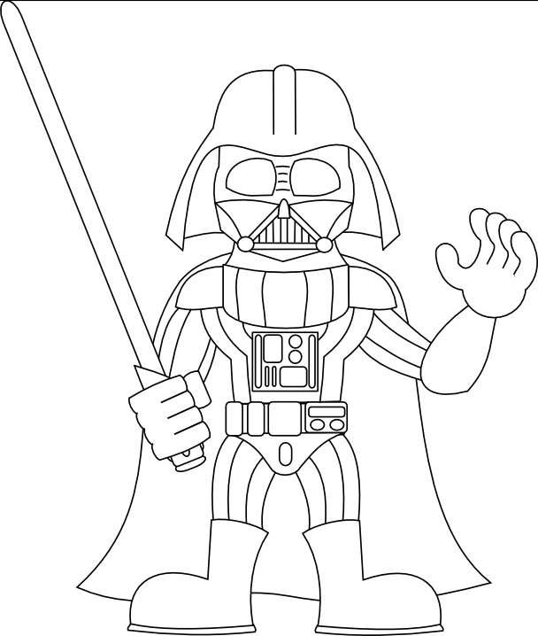 Lego Darth Vader Coloring Pages Free
