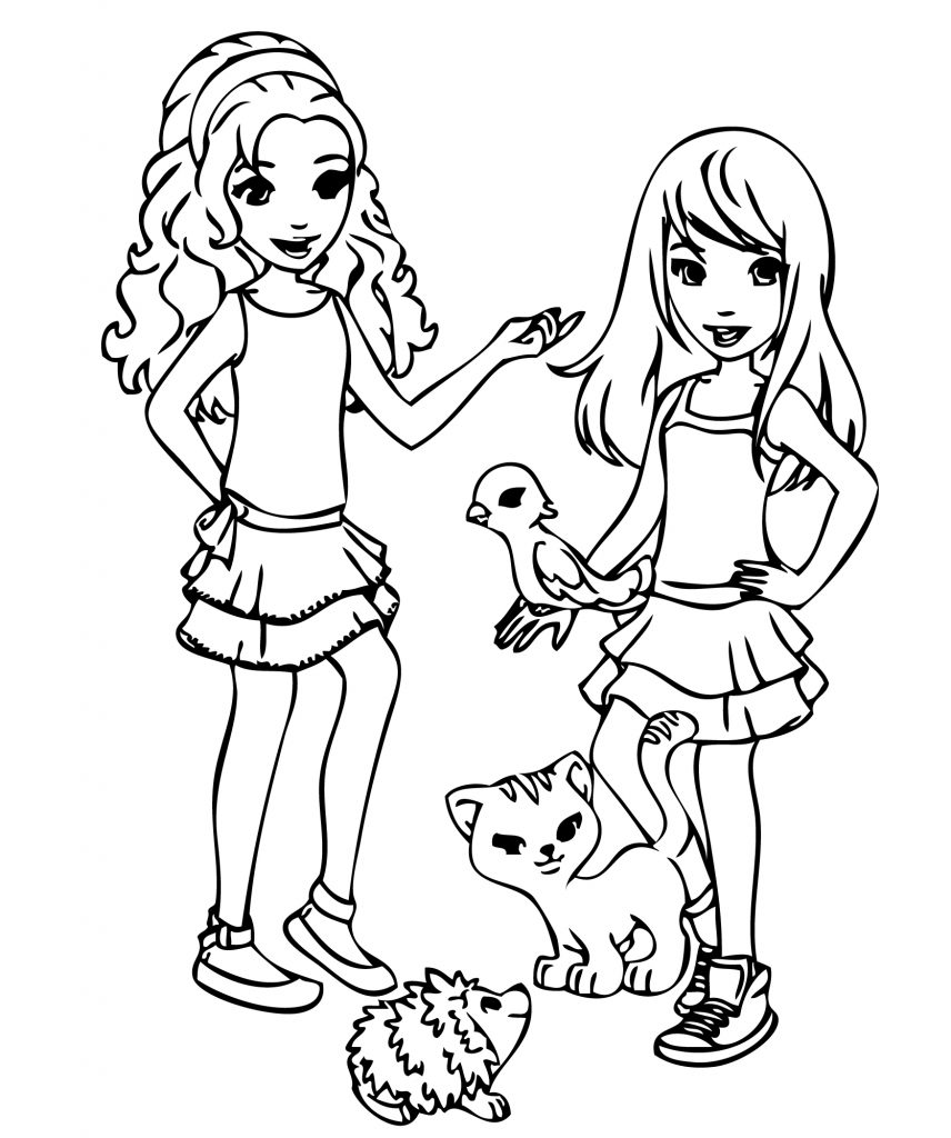 Lego Friends Animals Coloring Pages