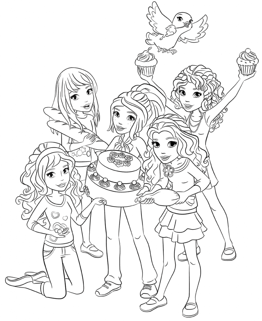 Lego Friends Goodies Coloring Pages