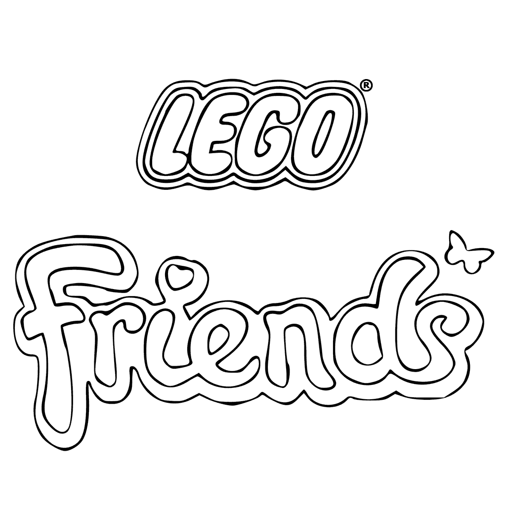 Lego Friends Logo Coloring Pages