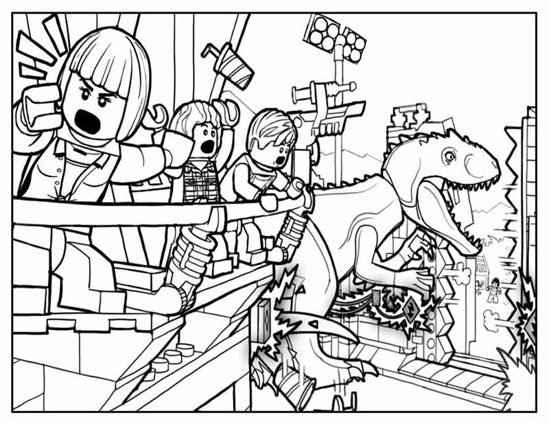 Lego Jurassic World Movie Coloring Page