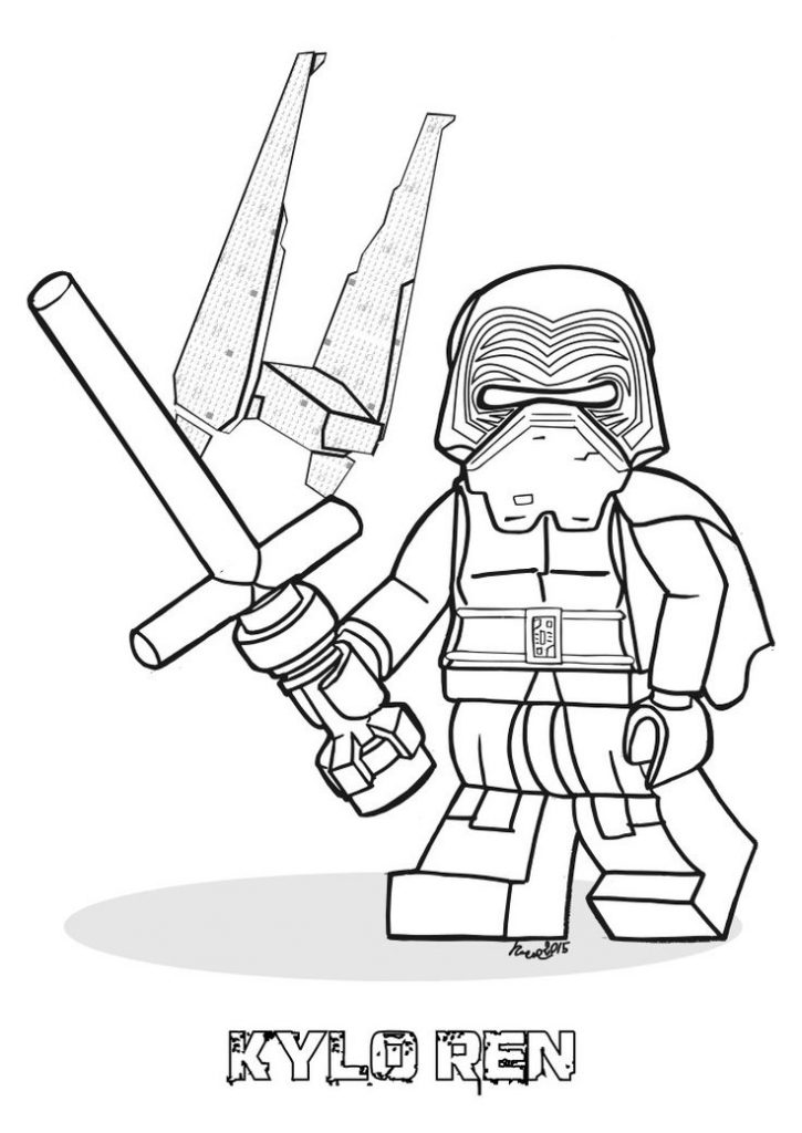 Lego Kylo Ren Coloring Pages