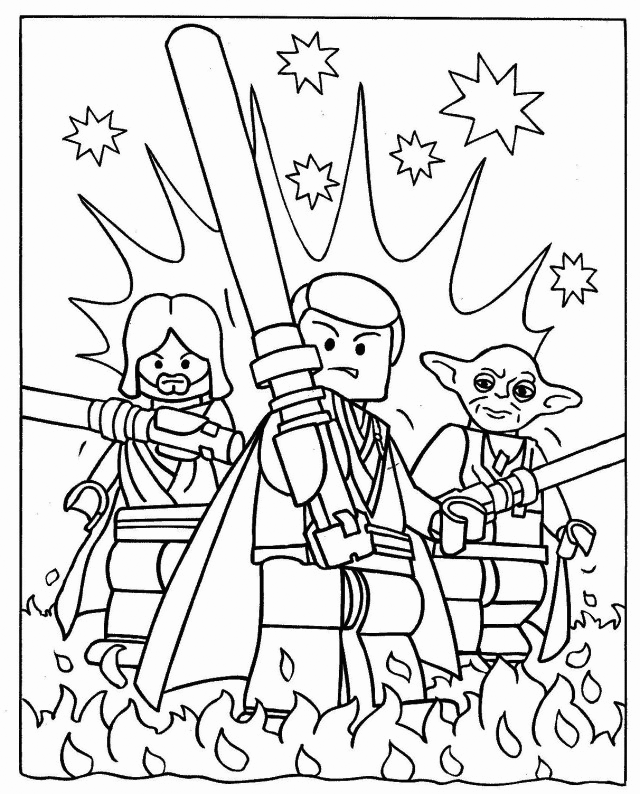 Lego Luke Skywalker Coloring Pages