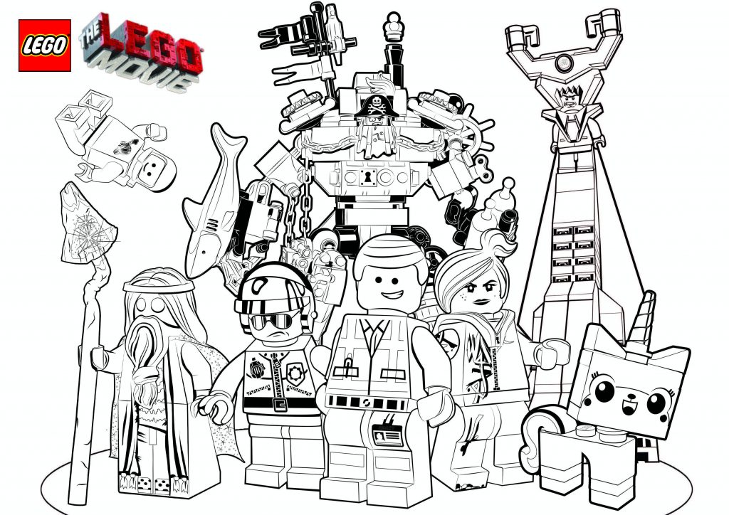 Lego Movie Characters Coloring Pages