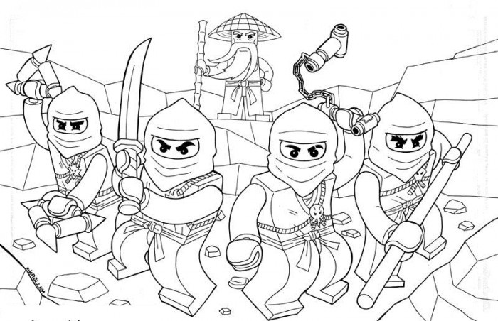 Lego Ninjago Coloring Pages Printable