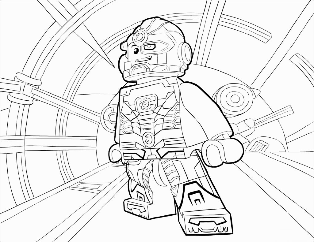 Lego Superhero Printable Coloring Page