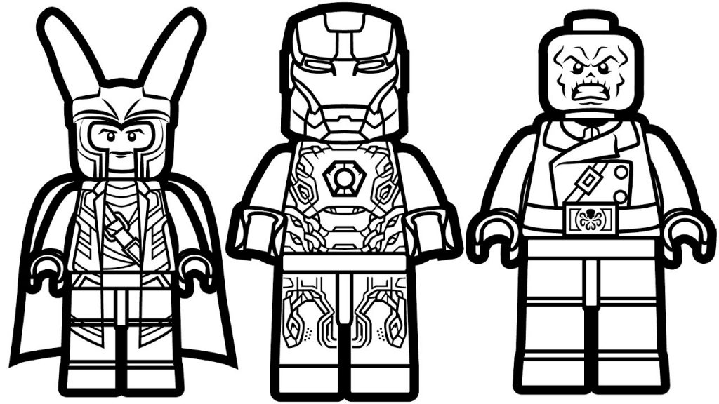 Lego Superheroes Coloring Page